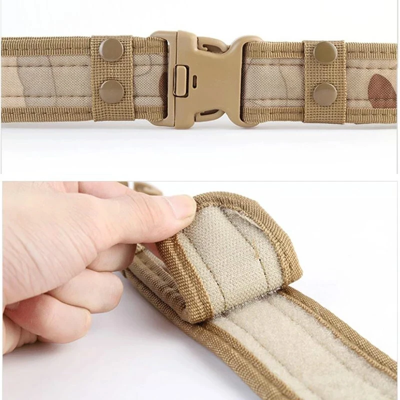 Quick Release Taktische Gürtel Neue Armee Stil Kampf Gürtel Mode Männer Leinwand Bündchen Mann Outdoor Jagd Camouflage 130 cm