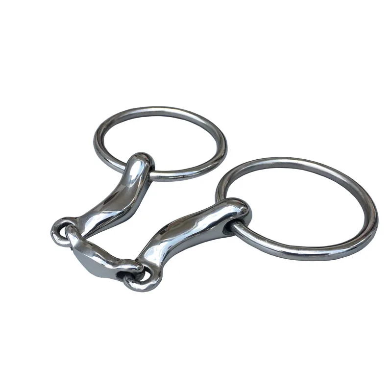Horse Bit สแตนเลสแหวน Snaffle Bit พิเศษปากม้าผลิตภัณฑ์5นิ้ว