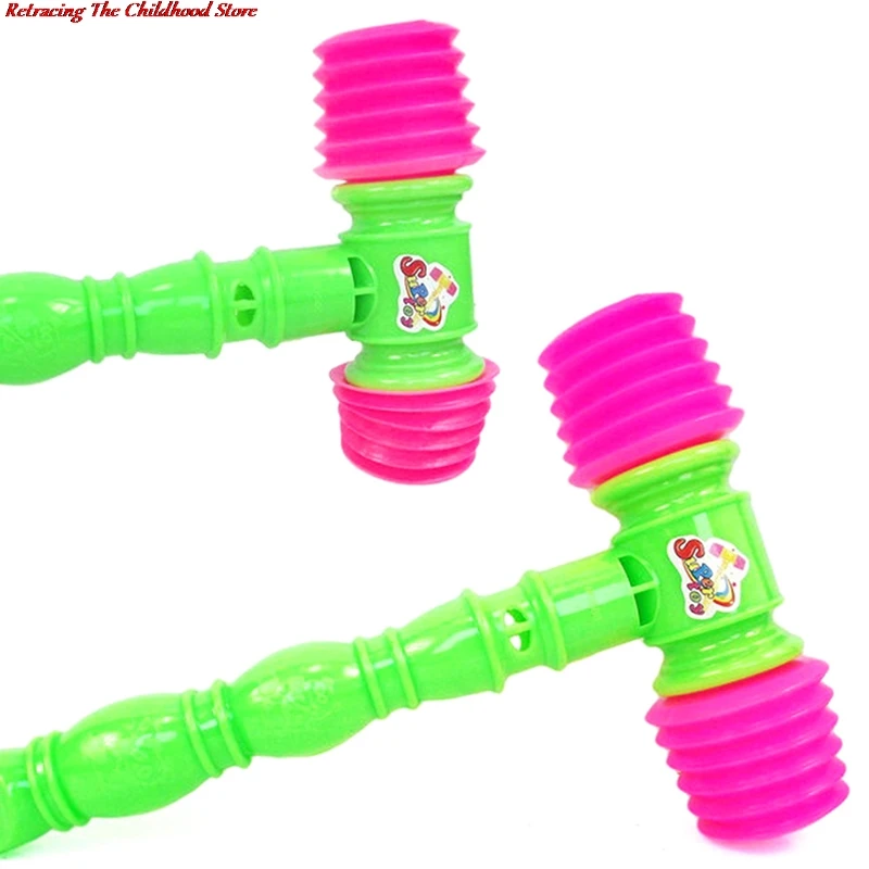 25CM Nhựa Bền Xây Dựng Trong Huýt Sáo Tập Đi Tay Cầm Búa Đồ Chơi Trẻ Em Bé Trẻ Em Nhựa Ồn Ào Còi Đồ Chơi Vui Vẻ Tiếng Ồn máy Làm