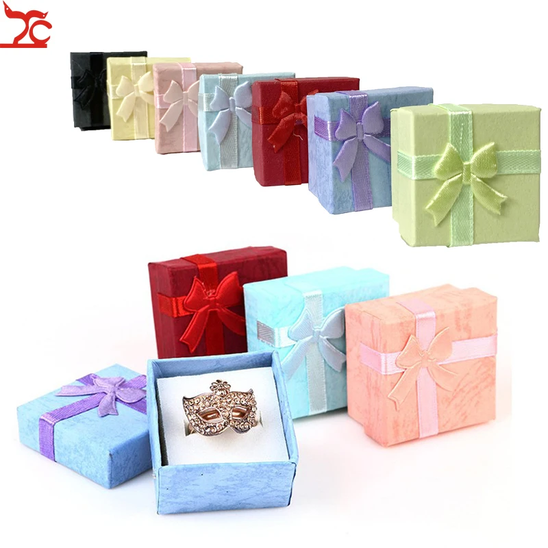 12/24/36 stücke Ring Lagerung Box Ohrring Lagerung Geschenk Box Hohe Qualität Papier Schmuck Verpackung Container Kleine Schmuck box Display
