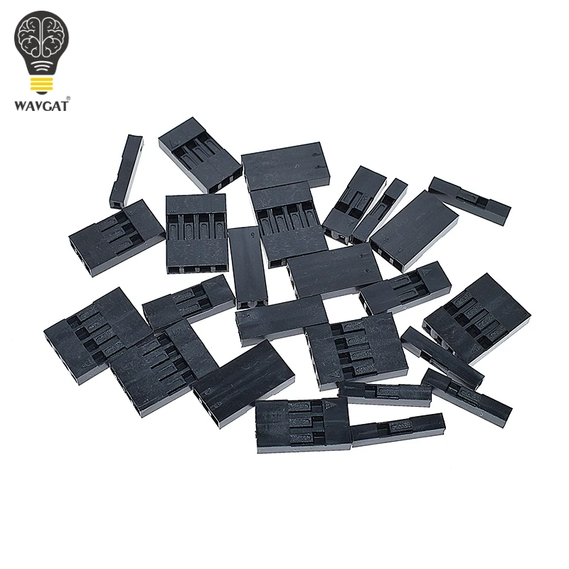 100 Chiếc Bật Lửa Dupont Đầu 2.54Mm 1X 1P 2P 3P 4P 1X1P 1X2P Dupont Vỏ Nhựa pin Đầu Kết Nối Dây Nhảy Dây Cáp Nhà Ở Cắm Nữ