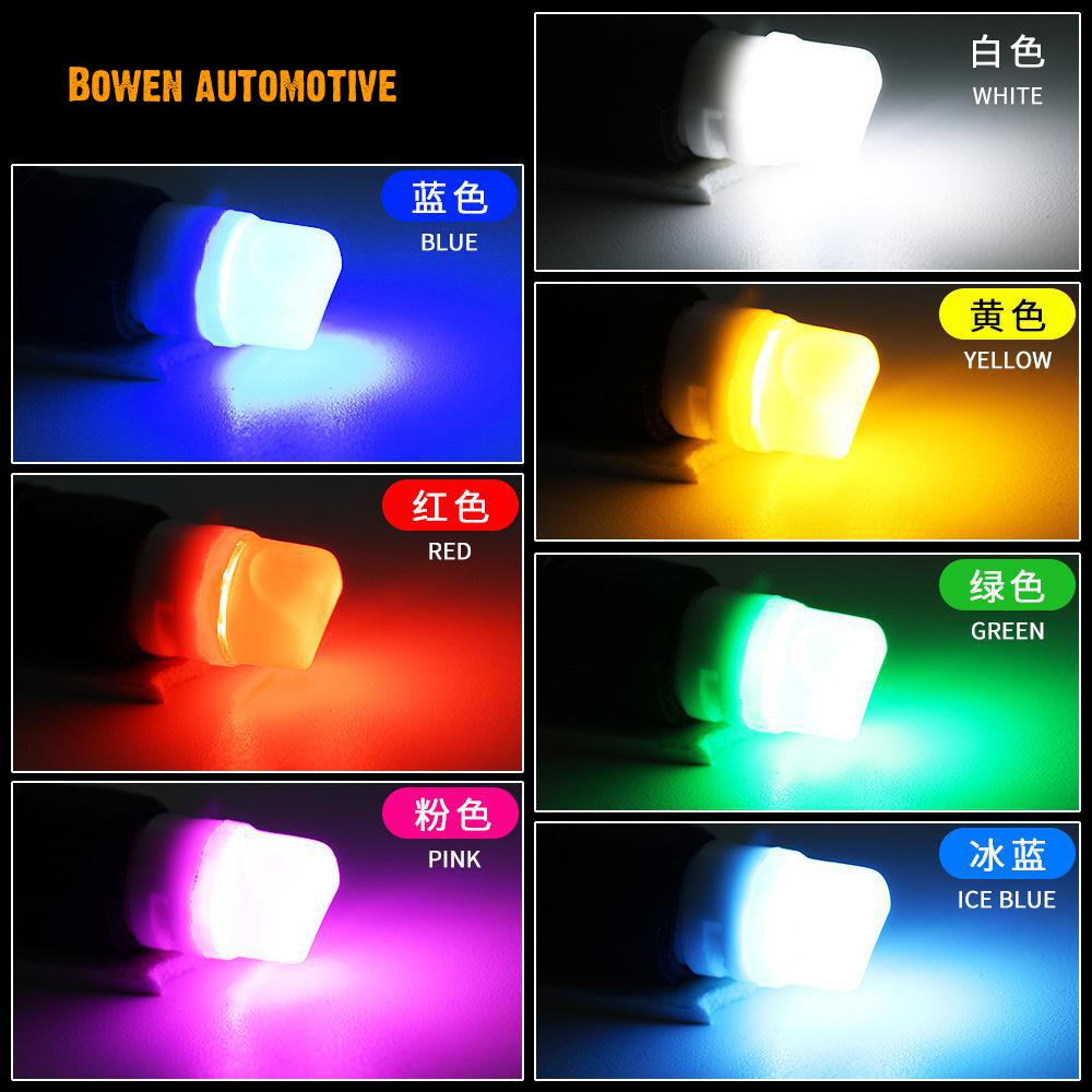 LED Lampu Kecil Mobil T10 Indikator Lebar Plat Nomor Baca Lensa Ujung Keramik Buram Pendek