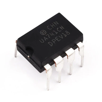 10 Buah DIP8 IC UA741CN UA741CP UA741 OP Amp LM741 741 TI IC OPAMP GP 1MHZ Asli