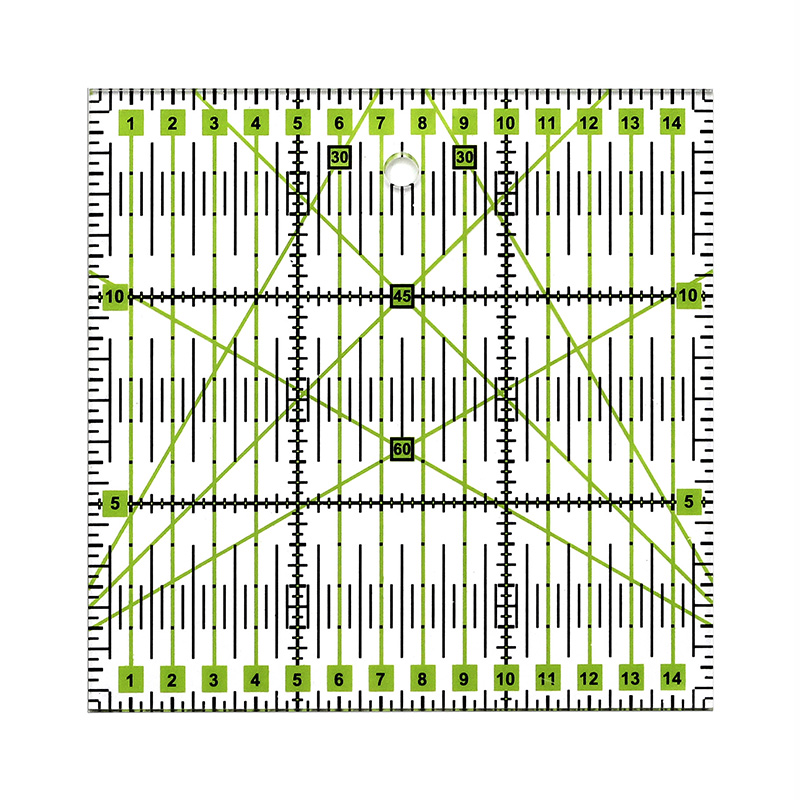 DIY Sewing Patchwork Tool Square Patchwork Ruler Sewing Ruler Clothing Cutting Anti-Skid Function Ruler Sewing Tool