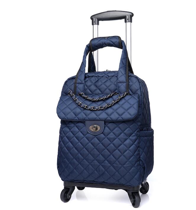 20-Zoll-Damenhandgepäcktasche, Kabinenreise, Trolley-Taschen, Rollen, Rollgepäck, Rucksack, Trolley-Koffer, Tasche mit Rollen