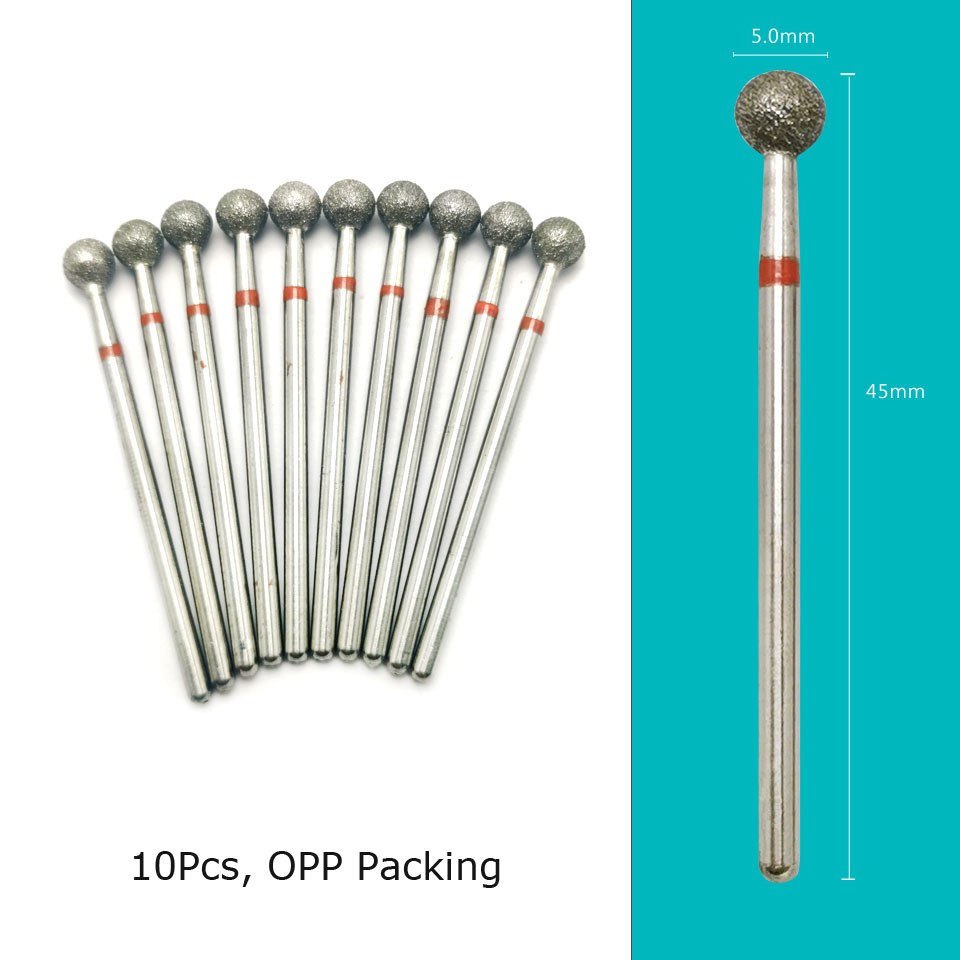 HYTOOS 10 Cái/bộ Móng Khoan Kim Cương Cắt Cho Móng Tay Cắt Burr Xay Cắt Cho Móng Chân Móng Tay Phụ Kiện Dụng Cụ
