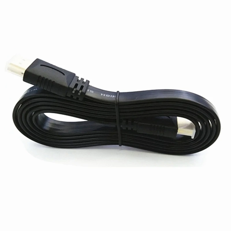 Cable compatible corto Full HD de alta calidad, compatible con enchufe 3D macho a macho, Cable plano para Audio, vídeo, TV, 30cm, 50cm
