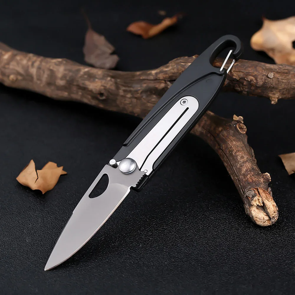 Mới Móc Khóa Thép Không Gỉ Gấp Gọn Dụng Cụ Đa Năng Cá Tính Sáng Tạo Mini Dụng Cụ Mở Nắp Hộp Dây Kéo Cắt Tua Vít