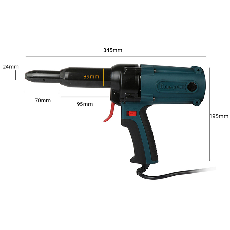 Electric Rivet Gun Riveting Tool For 3.2-5.0mm Nail Gun Heavy Duty Electric Blind Rivet Gun Riveting Tool Power Tool 220V/400W