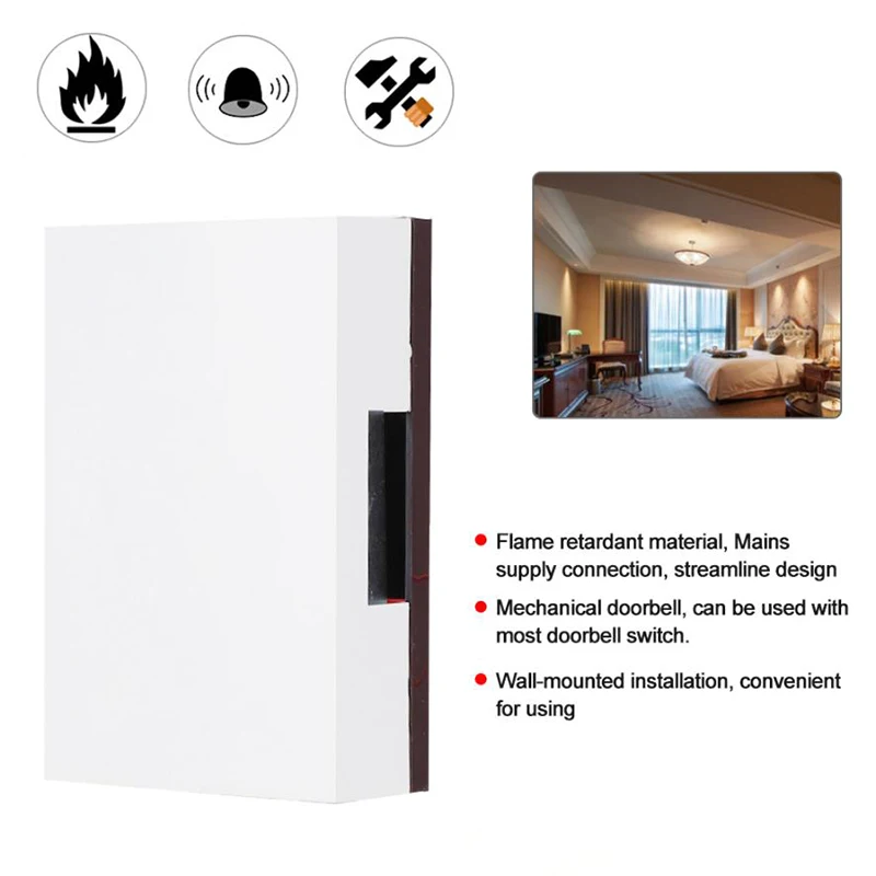 Sonnette filaire manuelle Ding Dong 220V, système de contrôle d'accès pour maison hôtel, sonnette intelligente