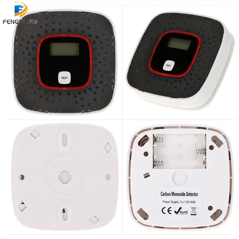 LCD CO rilevatore di monossido di carbonio sensore di allarme rilevatore di fumo rilevatore strumento di monitoraggio spedizione gratuita