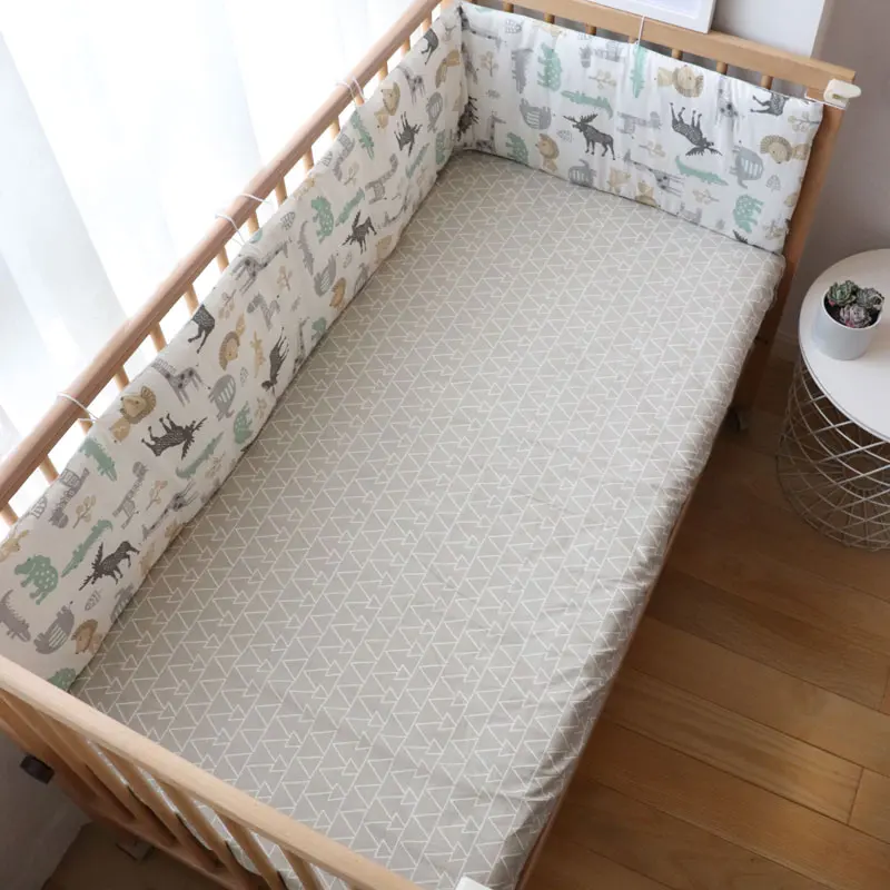 180x30 ซม.เปลเด็กกันชนผ้าฝ้ายหนานุ่ม COT Protector สําหรับทารก Anti-collision เบาะ Childern เตียงรั้วฝาครอบตกแต่งห้อง