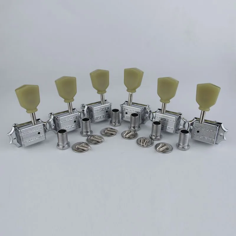 1 комплект Guyker Deluxe Vintage 135 Keystone в винтажном стиле, гитарная машинная головка, тюнеры для леспулы, гитарный никель/хром