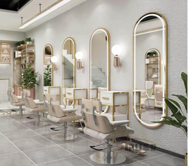 Парикмахерское зеркало в современном стиле, зеркало для парикмахерской в европейском стиле