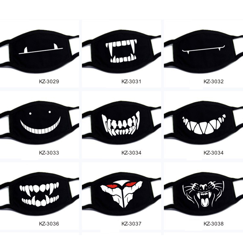 ผู้ชายผู้หญิงหน้ากากหน้ากากฤดูหนาวน่ารักฟัน Smile Skull หมีสร้างสรรค์ผ้าฝ้าย Cool Travel หน้ากากปากตกแต่งฝุ่นออกแบบใหม่