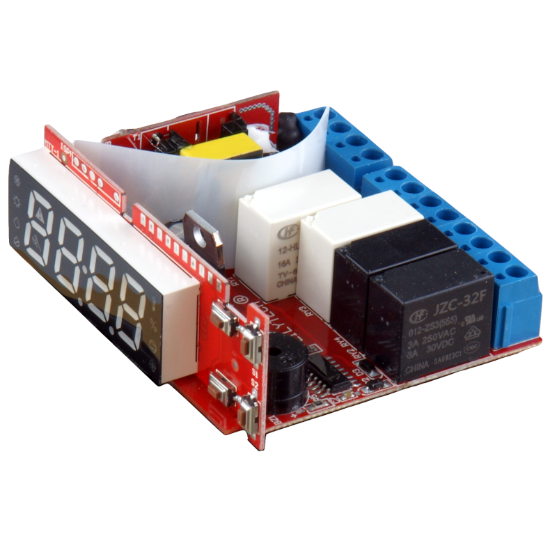 LILYTECH, ZL-7801A, 100-240Vac, dois saídas 16A Controlador de temperatura e umidade, termostato higrostato,