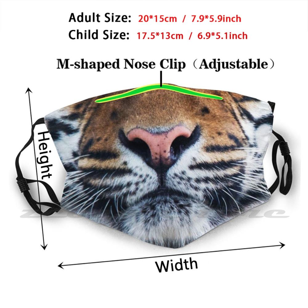 Mascarilla facial de algodón lavable para el cuidado Personal, máscara con filtro Pm2.5 personalizada para animales salvajes