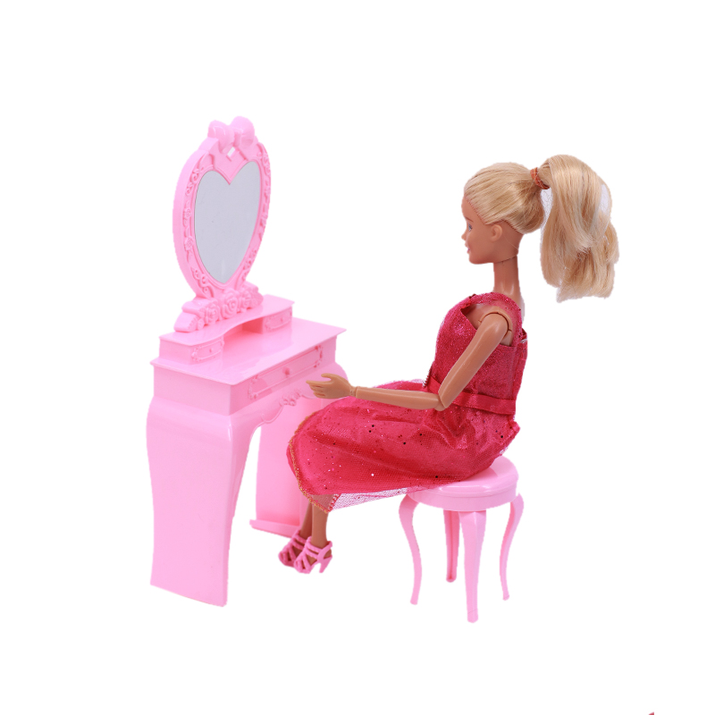 Meble dla lalek Barbie ubranka dla lalki akcesoria lustro łóżkowe 1/6 dekoracja domku dla lalek akcesoria dla lalek Bjd, kask spożywczy dla Barbie