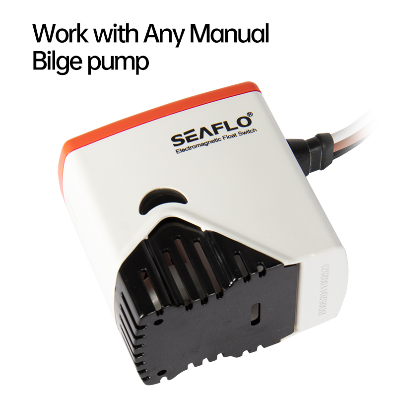 SEAFLO interruptor flutuante eletromagnético fluxo de água sensor de controle de desligamento automático bomba submersível pequena bomba de esgoto