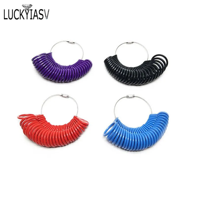 Trang Sức Dụng Cụ Kích Thước Vòng Mandrel Dính Ngón Tay Đồng Hồ Đo Vòng Sizer Đo Trang Sức Bộ Dụng Cụ Kích Thước Vòng Trang Sức Thời Trang Dụng Cụ