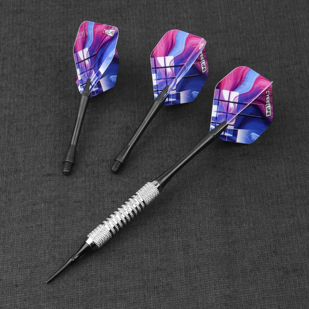 CyeeLife Dart Set หลายรูปแบบลูกดอกเที่ยวบินลูกดอกมืออาชีพเคล็ดลับพลาสติกอ่อนชุดสําหรับอุปกรณ์เสริม Dartboard อิเล็กทรอนิกส์