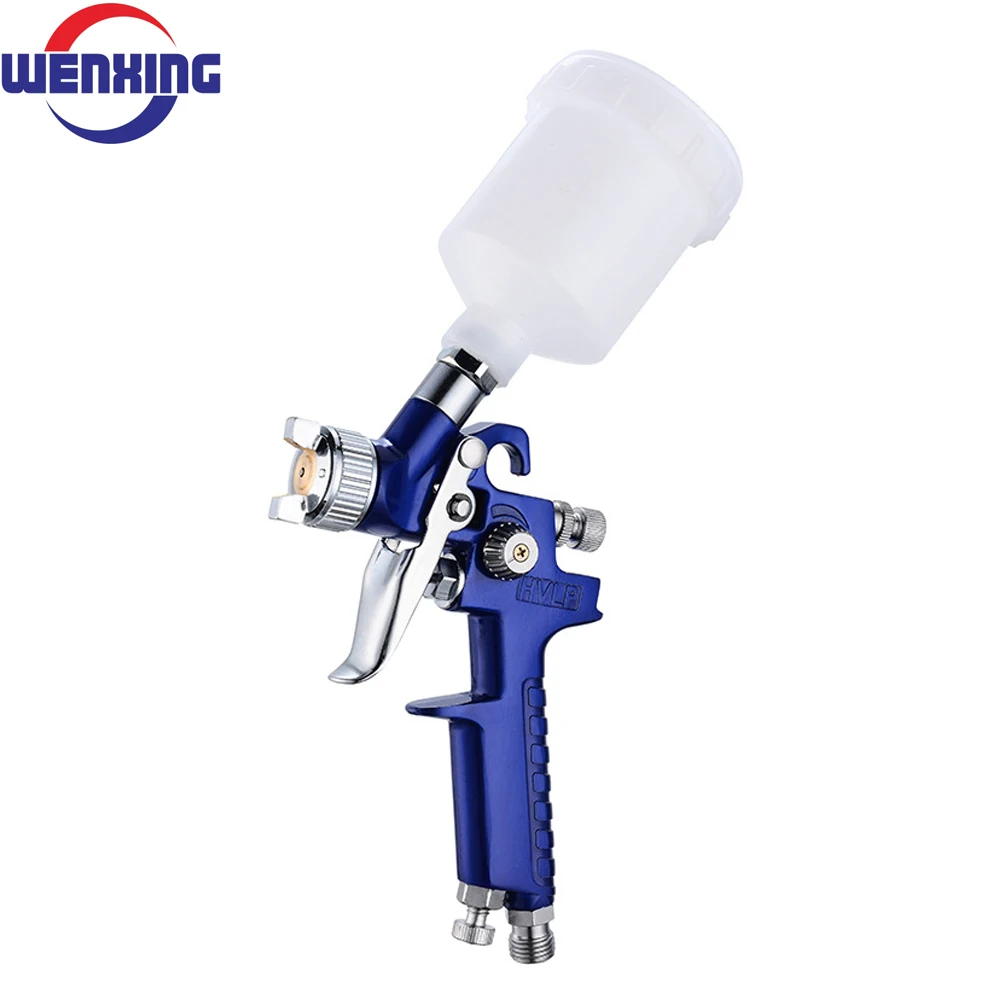 WENXING 0.8 มม. /1.0 มม. หัวฉีด H-2000 Professional HVLP มินิสีสเปรย์ปืน Airbrush สำหรับภาพวาดรถ Aerograph ปืนลม