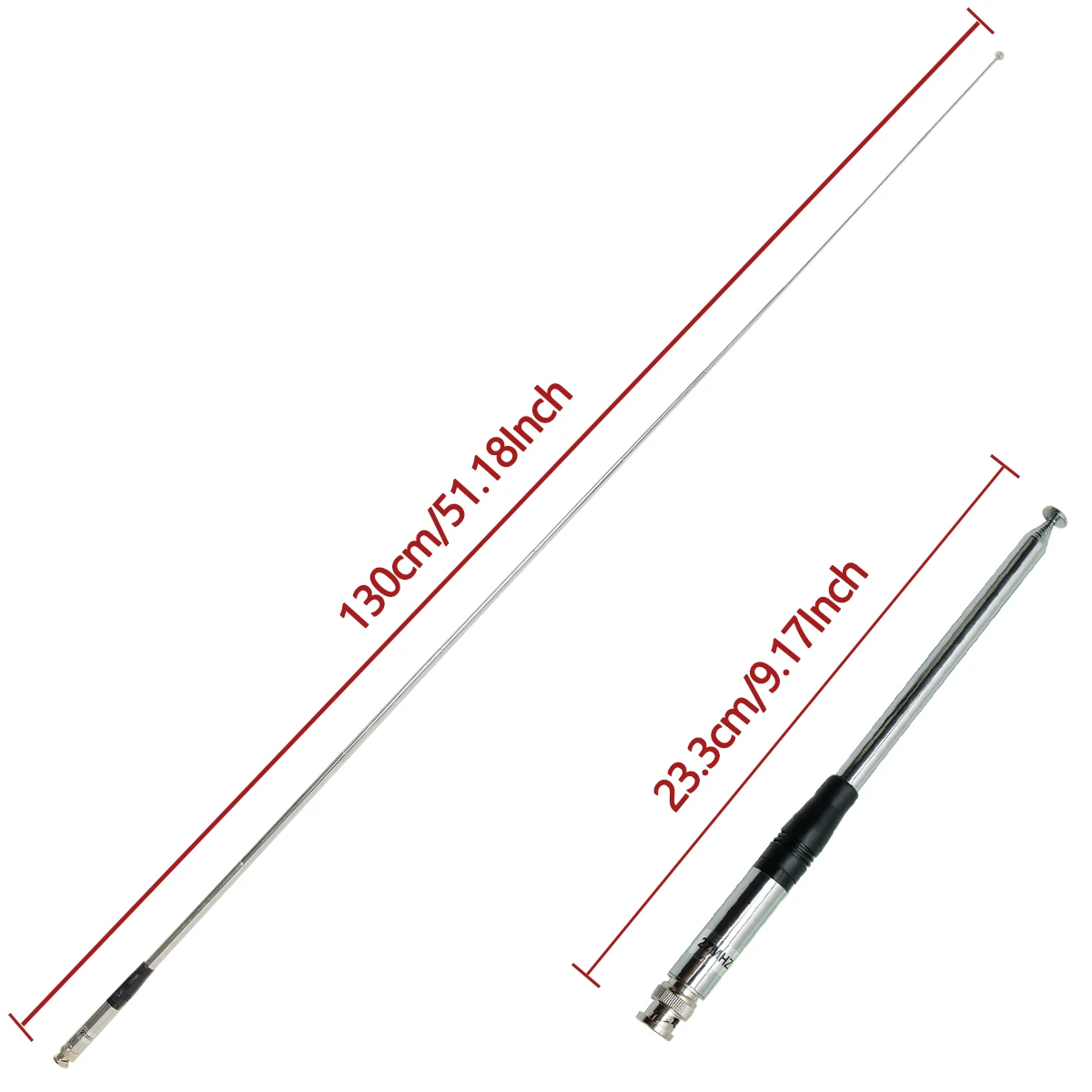 Antena de rádio cb 27mhz bnc para baofeng quansheng UV-K5 (8) radio anytone midland uniden cobra antena portátil walkie talkie