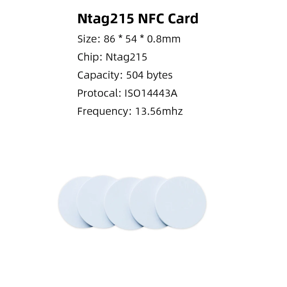50/10/50pcs NFC Ntag215 Ntag213 216 213 Coin TAG Key 13.56MHz 215 Card Label RFID Ultralight Labels 25 mm diameter Round