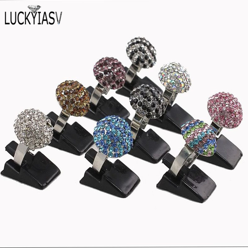 Sỉ 20 Cái/lốc Đen Trắng Trong Vòng Nhựa Kẹp Vòng Đỡ Acrylic Giá Đỡ Chiếc Nhẫn Trang Sức Màn Hình Hiển Thị Giá Rẻ Lô Hàng