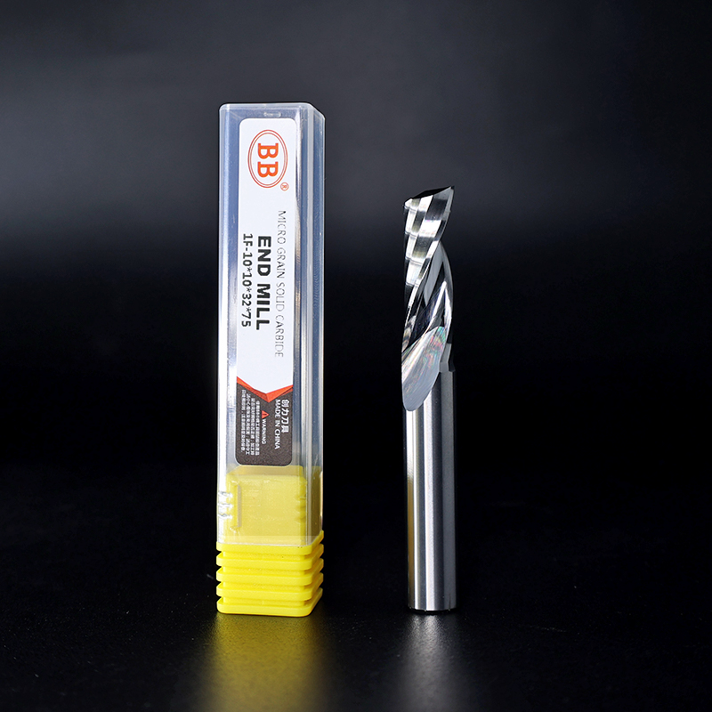 BB Single 1 флейта, спиральная фреза с ЧПУ, 3D гравировальная фреза, фреза, фреза из алюминия 3,175/4/6/8/10