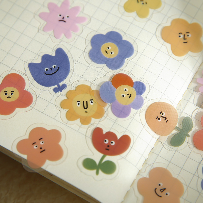 100 PCS สัตว์เลี้ยงน่ารักการ์ตูนสัตว์ Micro Expressions สติกเกอร์สำหรับ Scrapbooking Journal ตกแต่ง DIY วัสดุ