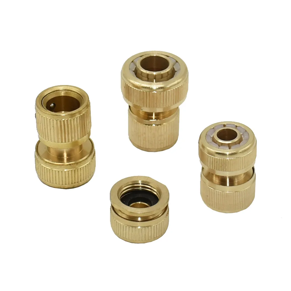 1/2 3/4 5/8 1 "Chủ Đề Đầu Nối Nhanh Bằng Đồng Tưới Vườn Adapter Tưới Nhỏ Giọt Đầu Vòi Bằng Đồng Đầu Nối Nhanh Phụ Kiện 1 chiếc