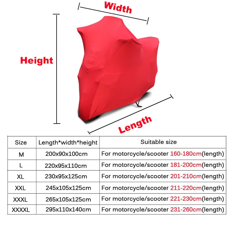 M-4XL Универсальный чехол для мотоцикла, эластичный, пылезащитный, солнцезащитный, для использования в помещении и на открытом воздухе, защита от ультрафиолета, пыли, защита от царапин, полиэстеровая защита для велосипеда