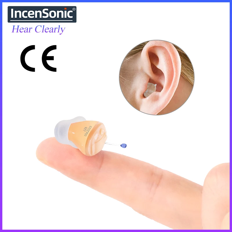 Máy Trợ Thính Audifonos Tai Khuếch Đại Âm Thanh J25 Siêu MINI Máy Trợ Thính Cho Người Cao Tuổi/Khiếm Thính Nghe Khuếch Đại