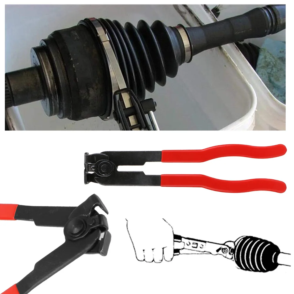 ทนทาน CV Joint BOOT CLAMP คีมรถแถบมือชุดเครื่องมือชุดซ่อมรถยนต์สําหรับท่อไอเสียการใช้ FILTER มือเครื่องมือติดตั้ง