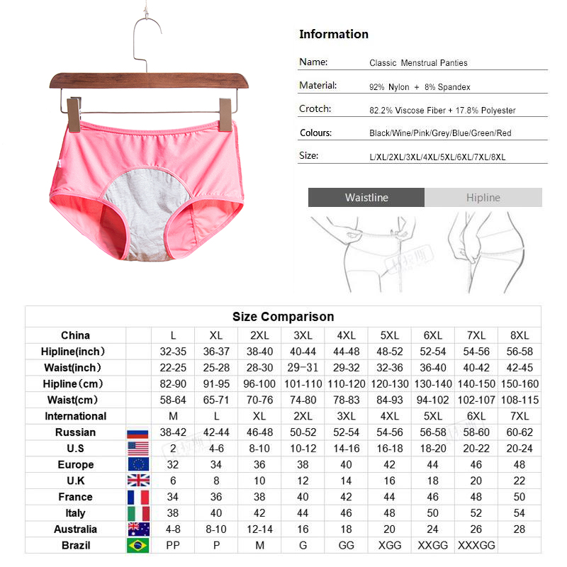 1 Uds. Pantalones fisiológicos ropa interior para mujer calzoncillos Dropshipping