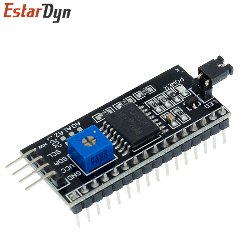 Módulo LCD LCD1602 1602 pantalla azul/amarilla verde pantalla LCD de 16x2 caracteres PCF8574T PCF8574 interfaz IIC I2C 5V para arduino