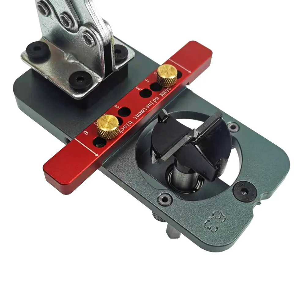 Upgrade Concealed Hinge Jig and 35mm Concealed Hinge Jig Bit Drilling Guide Locator for Face Frame Cabinet Cupboard Door