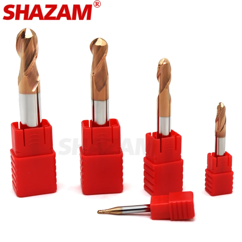 Milling Cutter เคลือบทังสเตนเหล็กเครื่องมือ Cnc Maching Hrc55จมูก Endmills SHAZAM Top เครื่องตัดเครื่อง Endmill