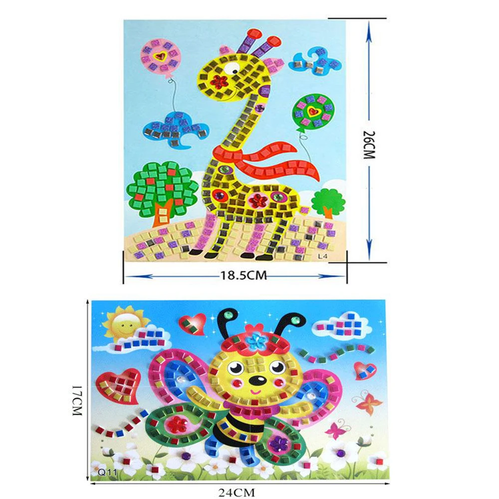 2020 Sáng Tạo Trẻ Em Trò Chơi DIY Bộ Dụng Cụ 3D Tranh Khảm Xếp Hình Dán Xốp EVA Vẽ Đồ Chơi Giáo Dục Sớm Cho Trẻ Em Đồ Chơi Giáo Dục