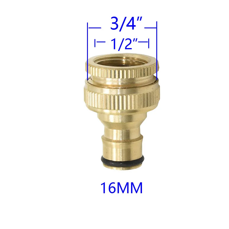 1/2 "3/4" 1 "Chủ Đề Đồng Đầu Nối Nhanh Tưới Vườn Adapter Tưới Nhỏ Giọt Đầu Vòi Bằng Đồng Đầu Nối Nhanh Ống Nối 1 Cái