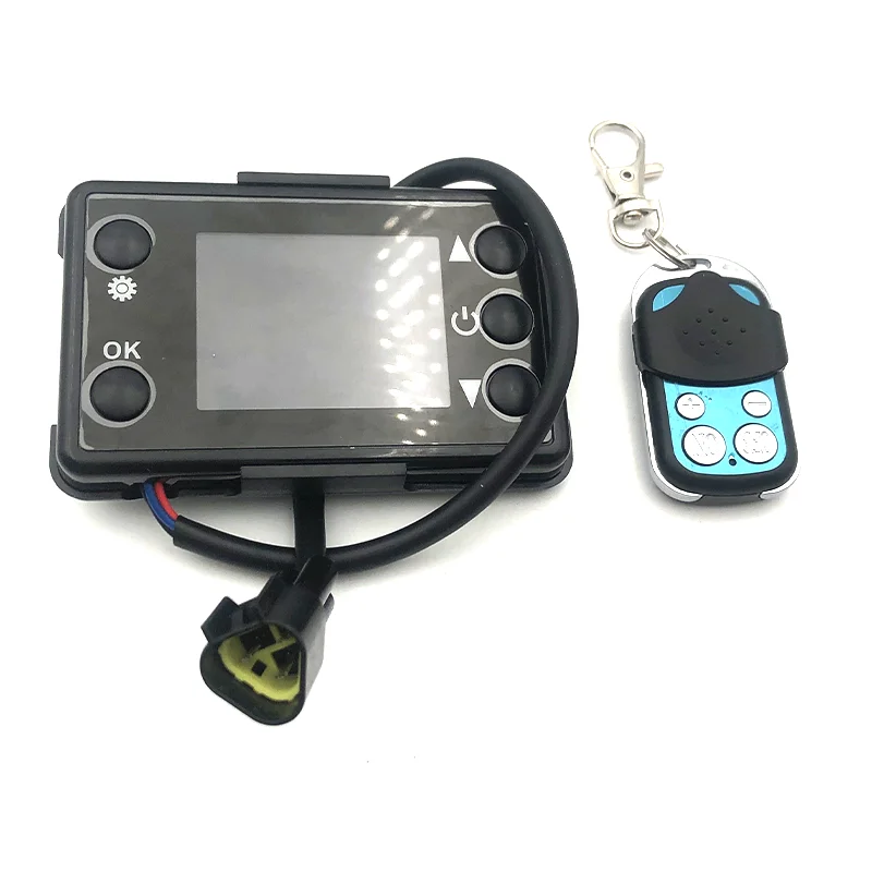 12/24V 2KW 5KW 8KW Kẻ Lằn Chìm Không Khí Nóng Màn Hình LCD Công Tắc + Điều Khiển Ban Bo Mạch Chủ + Remote Điều Khiển Từ Xa tương Tự Như Eberspacher Webasto