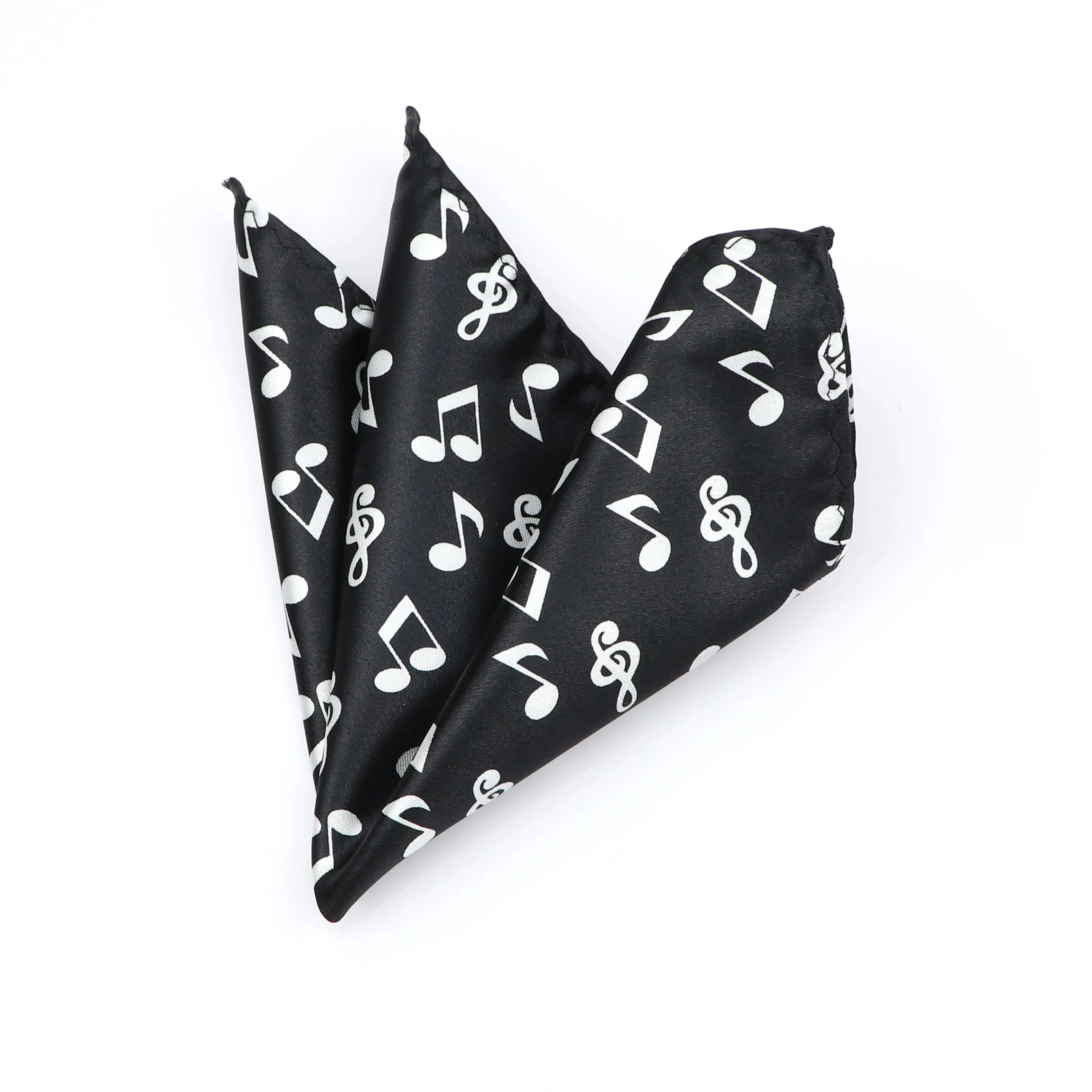 ดนตรีพ็อกเก็ตสแควร์เปียโนเพลงกีตาร์ลายสก๊อตผ้าเช็ดหน้าโพลีเอสเตอร์ Hankie ลำลองน่ารักของขวัญ Tuxedo Bowtie อุปกรณ์เสริม