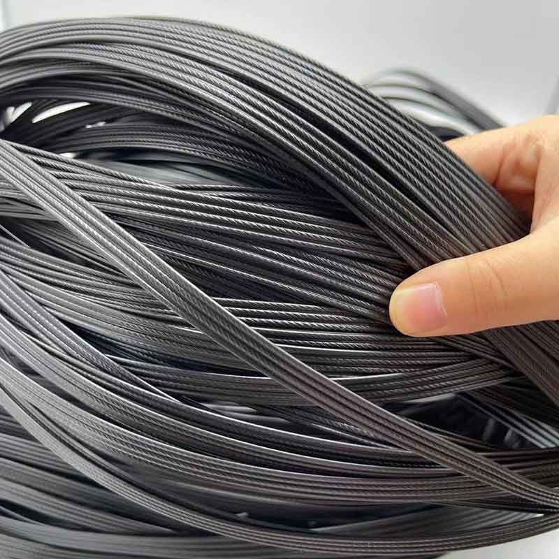 Material tecido liso do Rattan sintético, Rattan plástico para cadeiras, mesas, Hammoc, fio preto quatro, 500g, 70m
