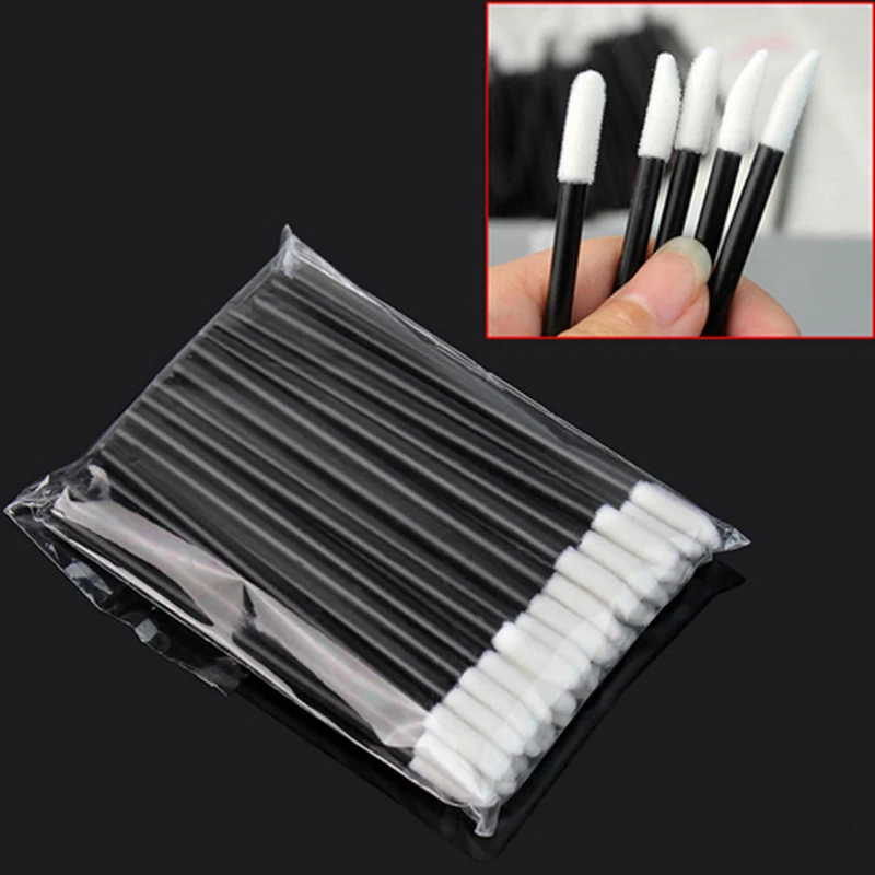 5/50/100 Stuks Lip Borstels Wegwerp Cosmetische Lip Borstel Lippenstift Lip Glossy Wands Cleaner Applicator Oogschaduw Make-Up Brush tool