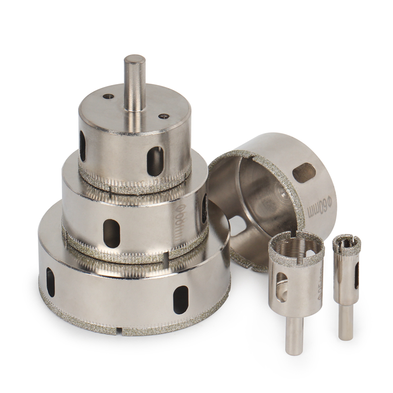 3-200Mm 1 Vòng Vỏ Lỗ Thấy Tráng Kim Cương Lõi Nề Dụng Cụ Kính Đá Cẩm Thạch dụng Cụ Mở Đá Ceramic