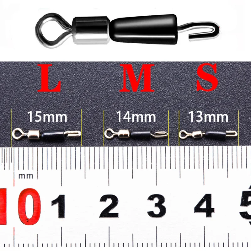 20 Cái/lốc Chịu Lực Xoay Lưỡi Câu Đầu Nối Nhanh Vòng Kim Lăn Dây Câu Cá Nhanh Chóng Liên Kết Cá Chép Phụ Kiện Câu Cá