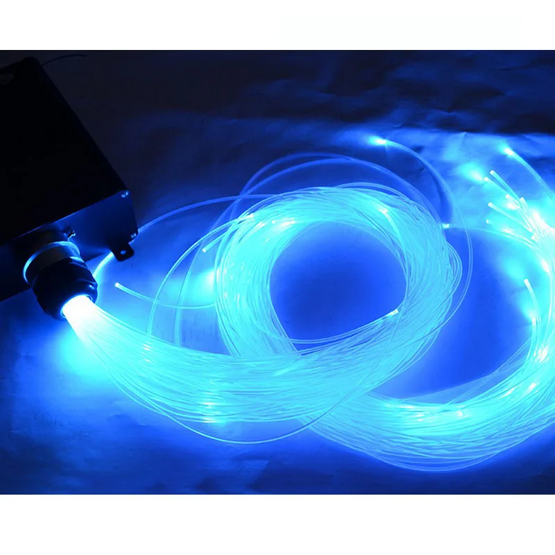 ขายร้อน 50 ~ 500PCS X 0.5 มม.X 2 เมตร end GLOW PMMA สายไฟเบอร์ออปติกสําหรับเพดานดาว