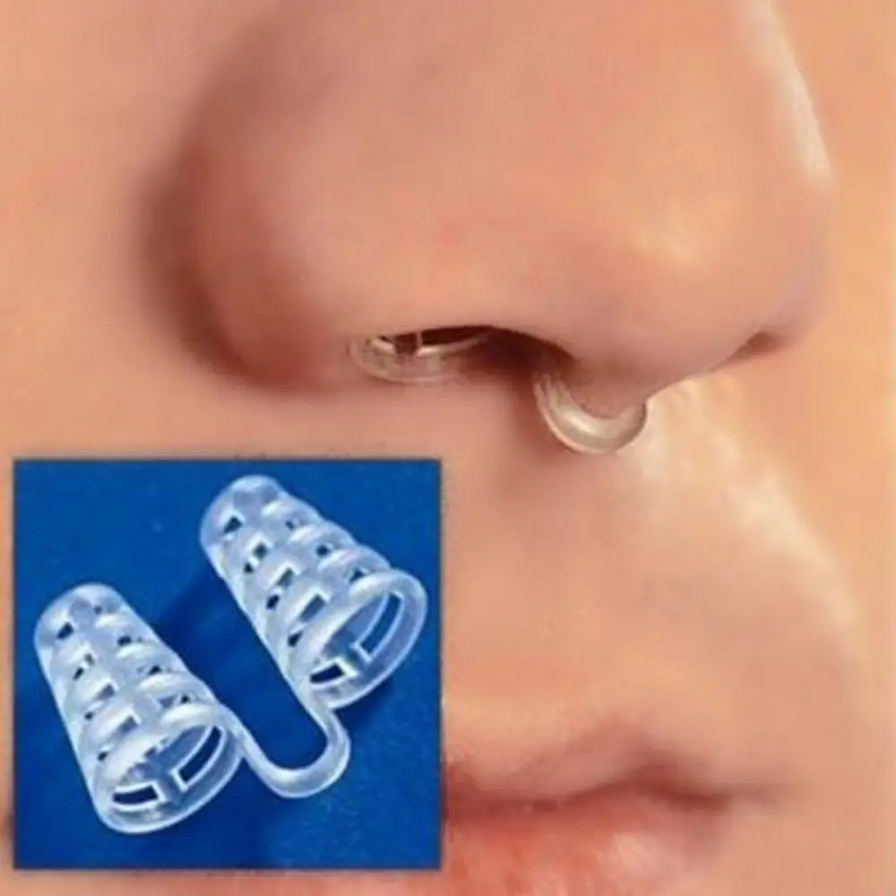 YOHAPPY 8 Cái/bộ Chống Ngáy Chống Dừng Silicon Kẹp Mũi Chống Ngáy Chống Mũi Dilators Ngưng Thở Khi Viện Trợ Thiết Bị