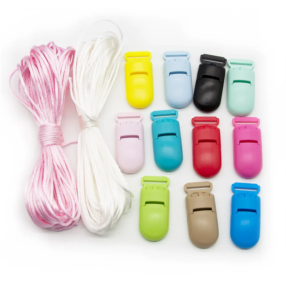 Dễ Thương-Ý Tưởng Silicone Cho Bé Miếng Dán 18Mm Bộ 5 Kẹp Nhựa An Toàn Cho Bé Đồ Chơi Vòng Cổ Mặt Dây Chuyền Kẹp Bán Buôn